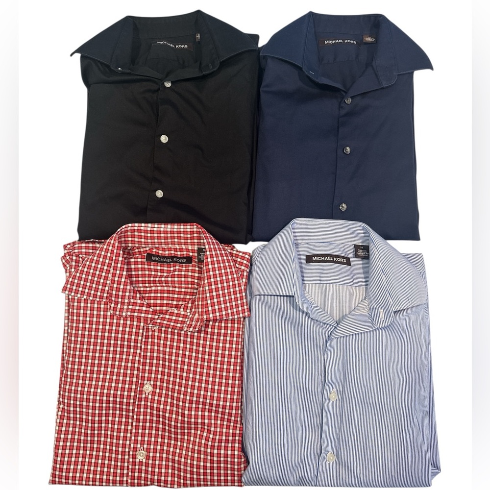 Michael Kors Boys Dress Button Down Shirts - Black, Navy, Red, Blue